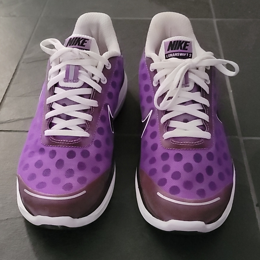 Nike Lunar Swift Purple Polk a Dots 8.5